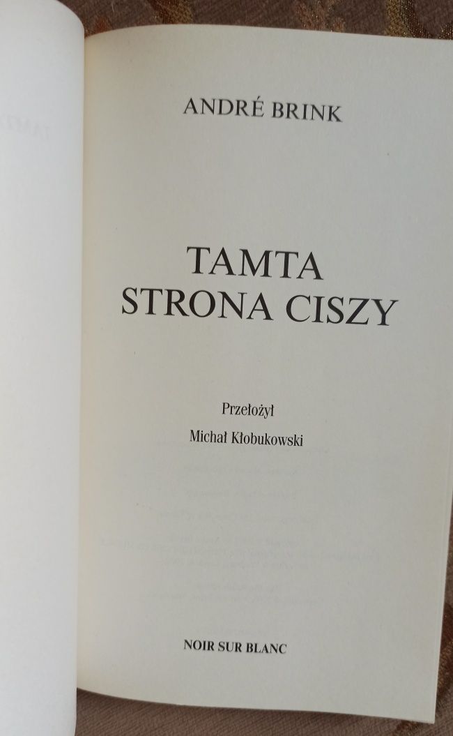 André Brink tamta strona ciszy