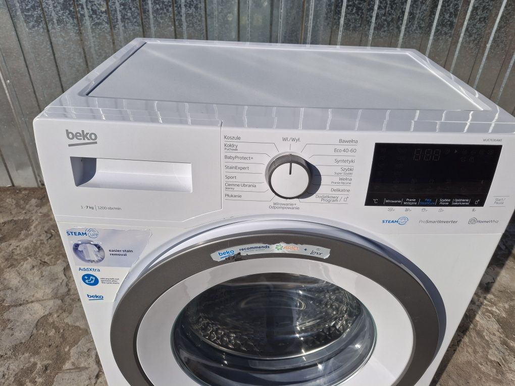 Beko 7 kg 1200 obr para smart control gwarancja  dowóz gratis