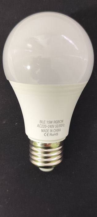 Смарт лампа E27 15Вт RGB+CCT Bluetooth