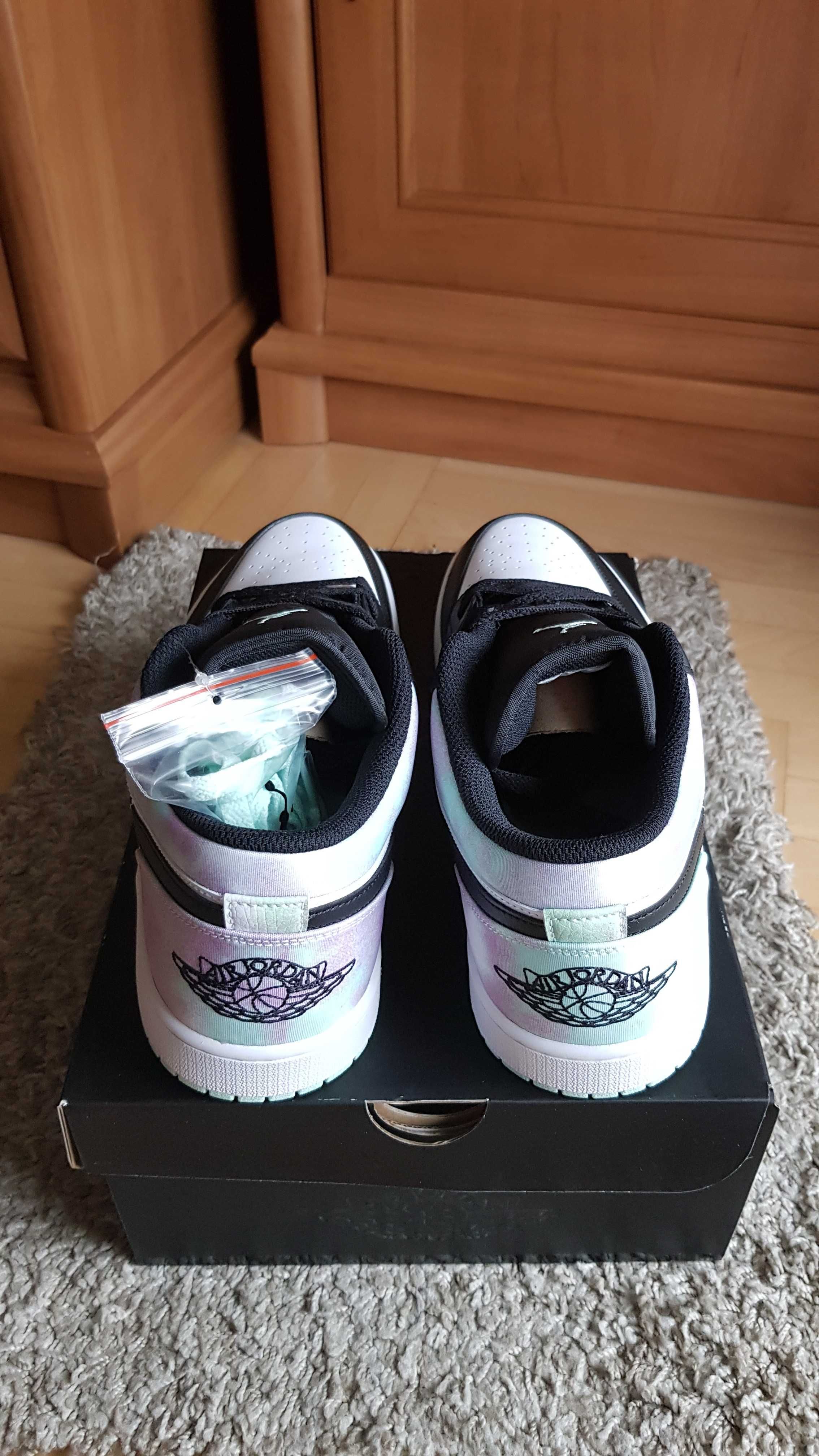 Jordan 1 low 47-12,5US Tie-Dye nowe og box białe czarne