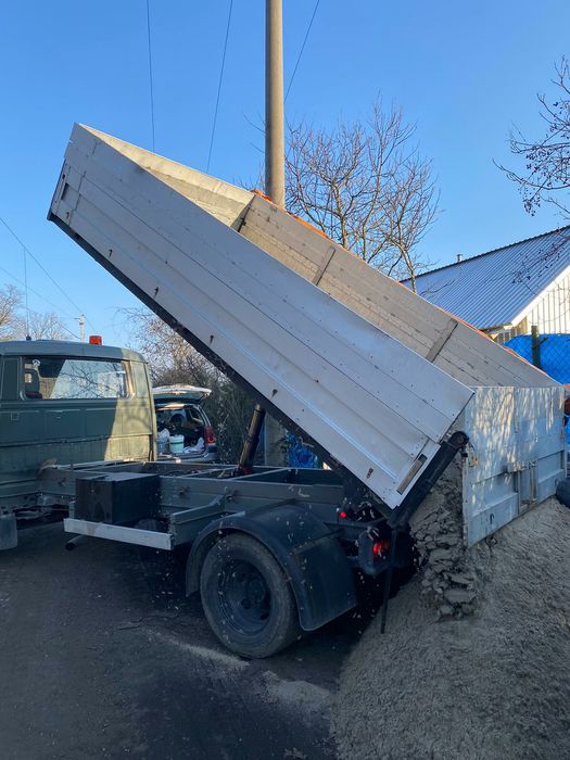 Transport wywrotką o ładowności 4t z HDS-em. Kompost, Piasek,ziemia,ka