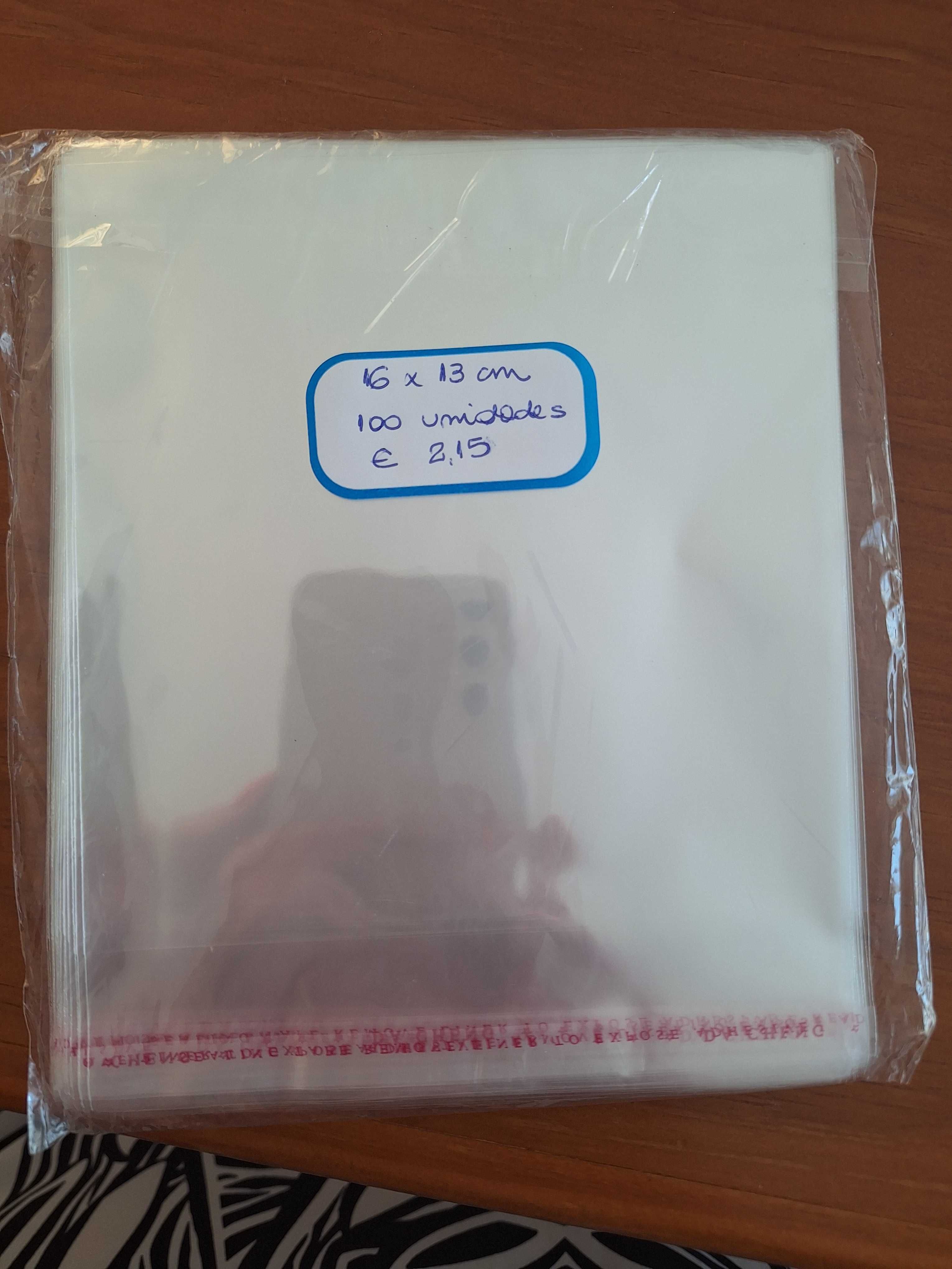 Sacos de celofane para embalagem de presentes, doces, salgados, etc.