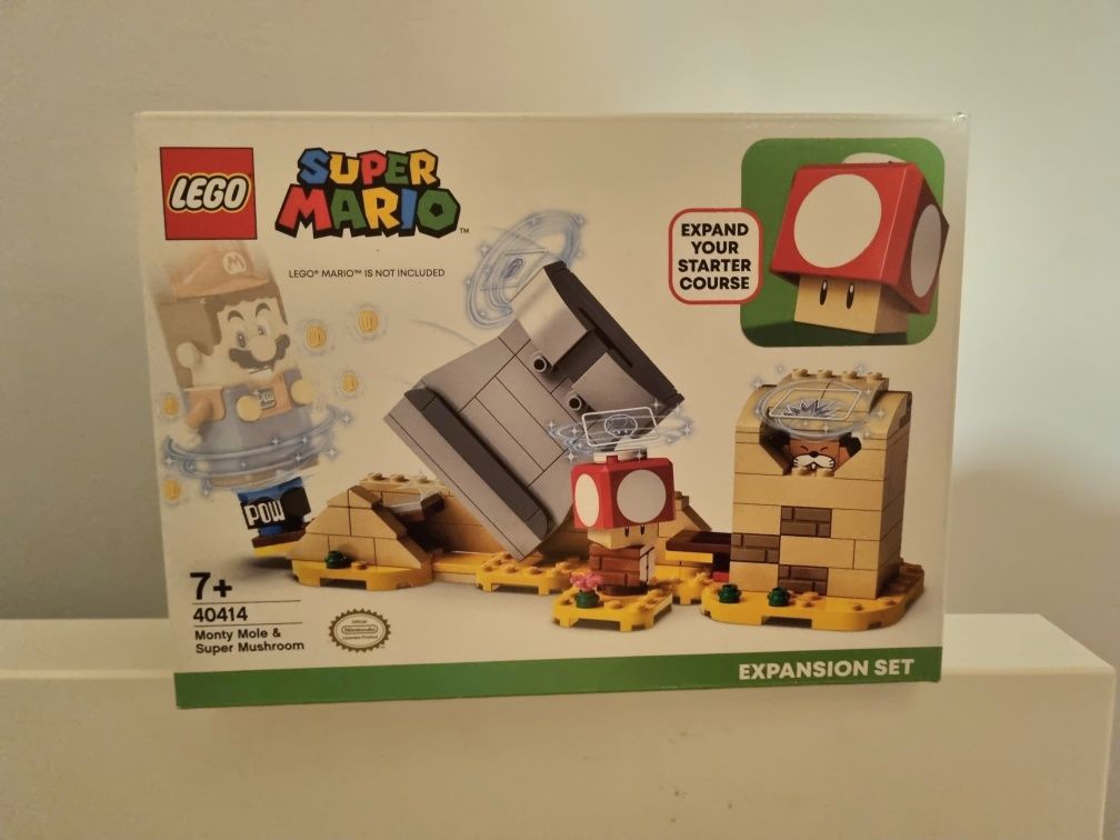 LEGO 40414 Super Mario - Monty Mole i supergrzyb