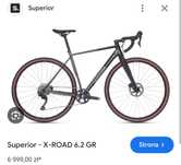Nowy SUPERIOR X-ROAD 6.2 GR roz. M 54cm SUP gravel Pełny Grx Wyprzedaz