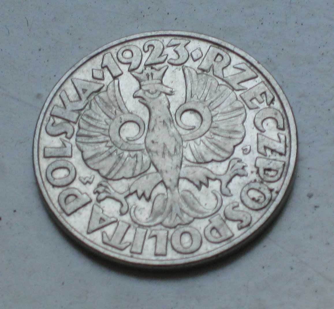 Монета 50 грошей 1923 (50 GROSZY)