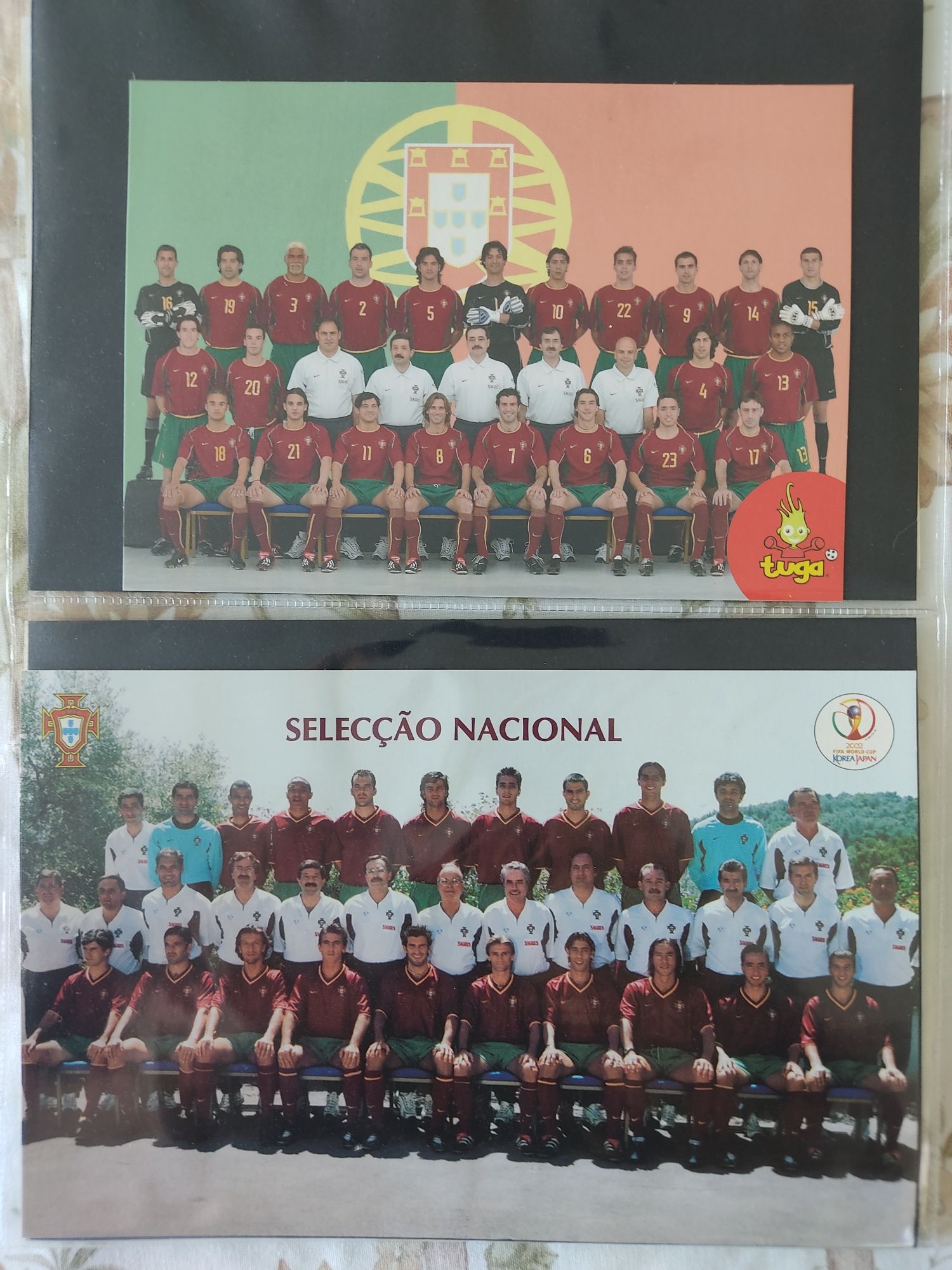 Postais seleção nacional Portugal