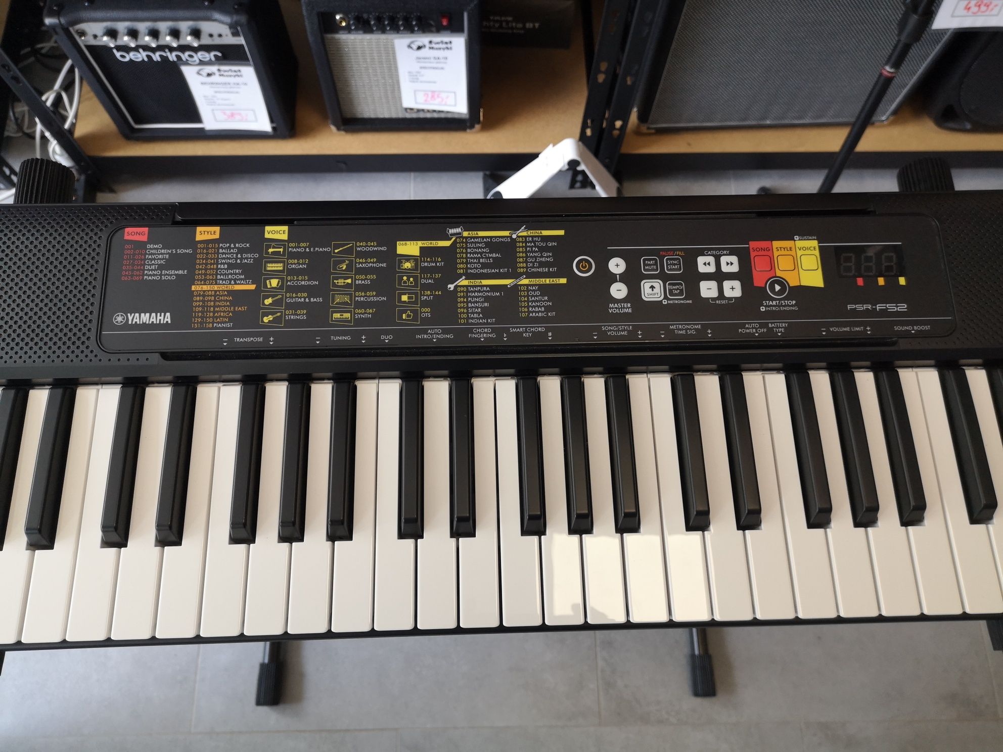 Yamaha F-52 Keyboard Do Nauki Gry