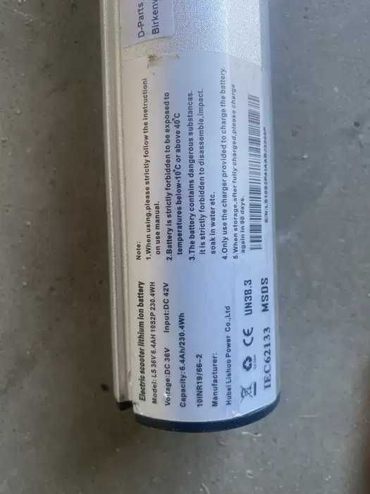 Akumulator wymienny hulajnoga elektryczna