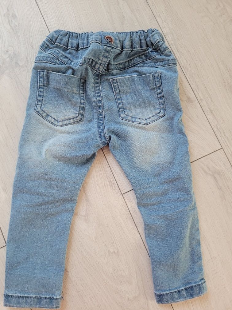 Jeansy Spodnie jeansowe dla dziewczynki rozmiar 80