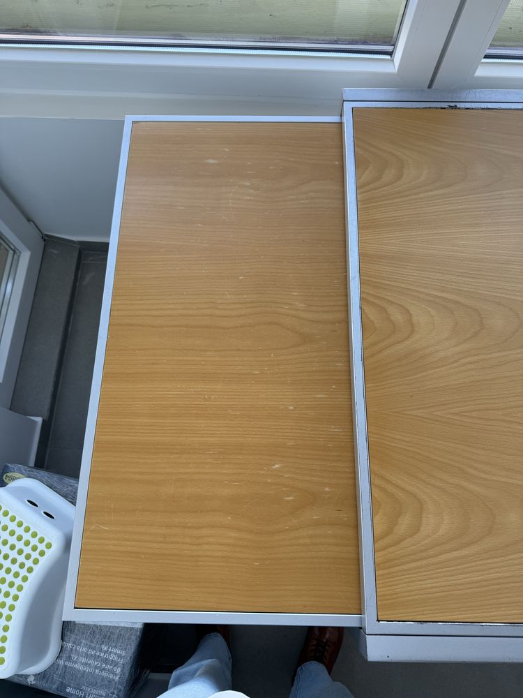 Mesa refeição extensivel tampo madeira