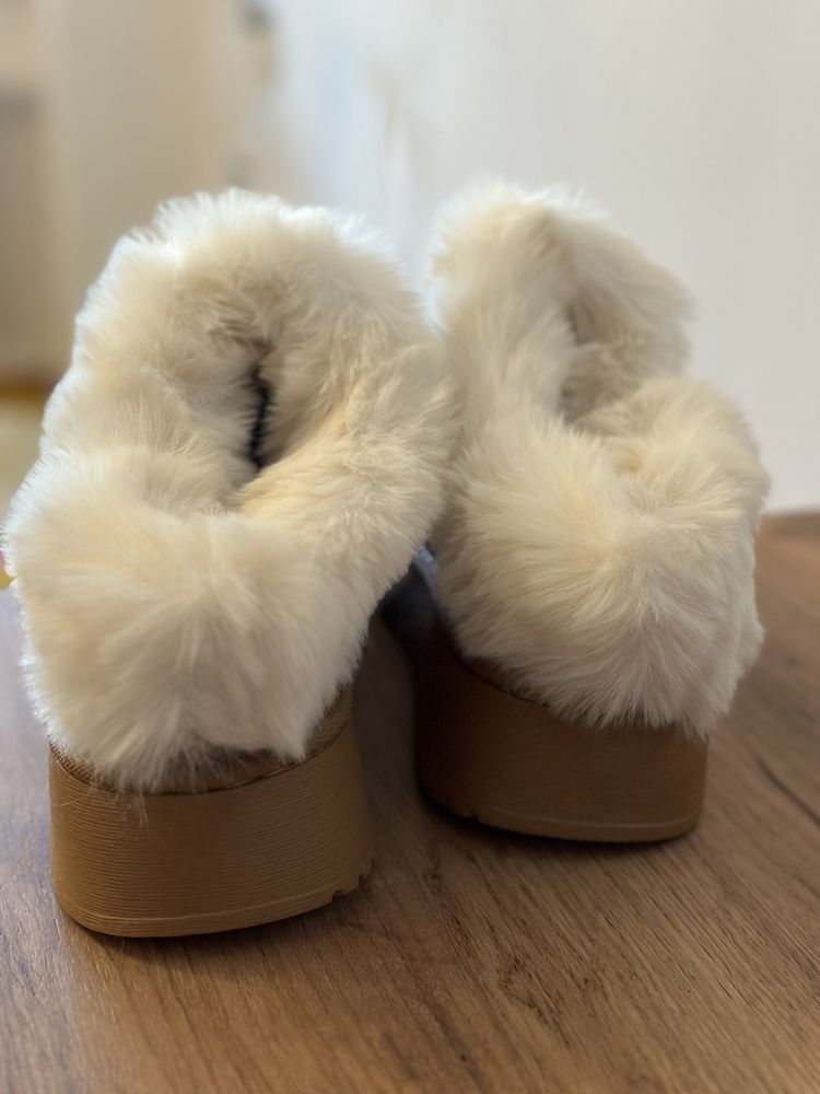Buty zima jesień rozm 37,5-38 gruba podeszwa zamszowe