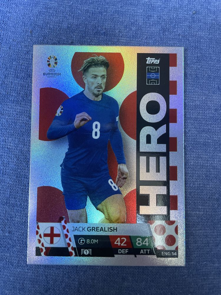 Jack Grealish HERO Topps euro 2024