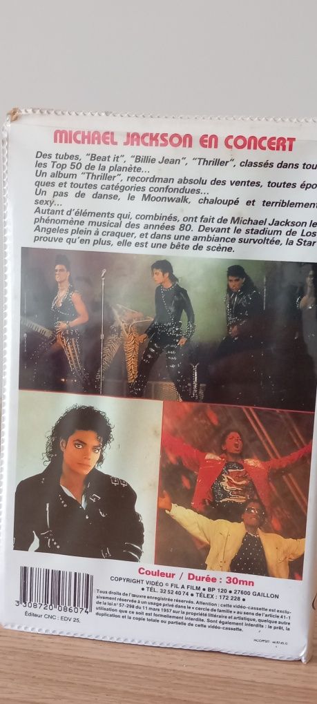 VHS - Michael Jackson en concert