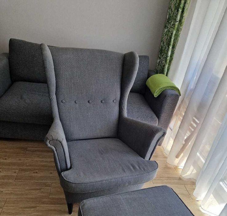 Fotel IKEA Strandmon USZAK bez podnóżka