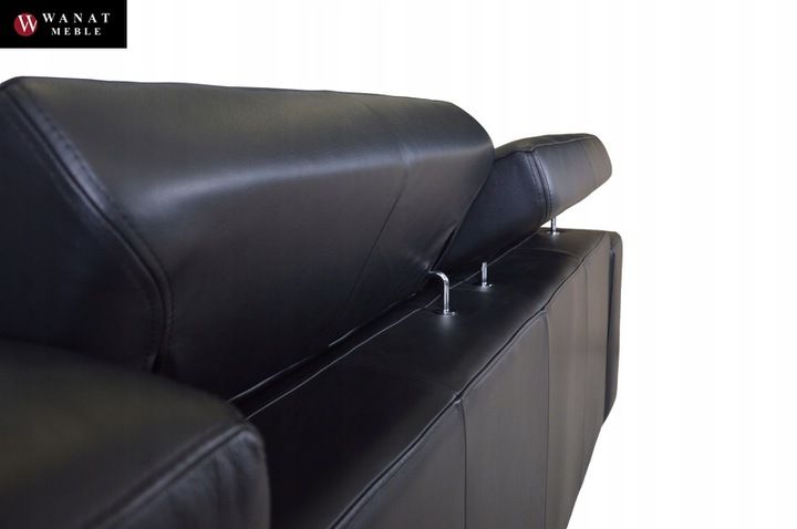 Nowoczesny Zestaw Wypoczynkowy Skóra Meble Wanat