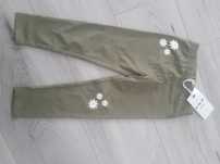 Nowe legginsy 51015, butelkowa zieleń, 104