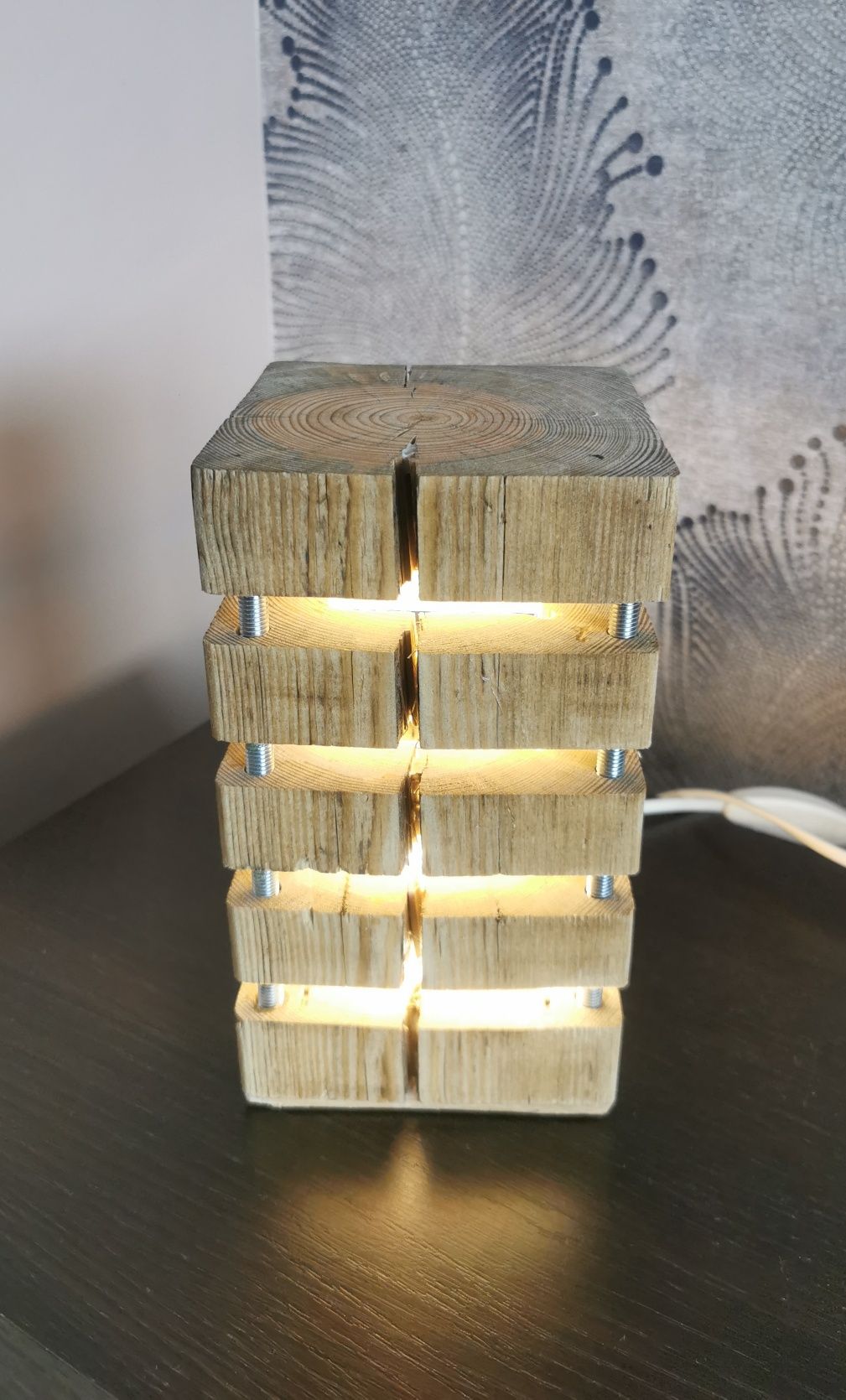 Lampka nocna typu loft