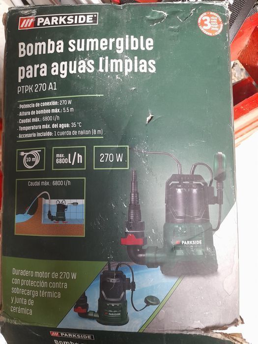 Bomba de agua parkside vendo compro e troco ferramentas