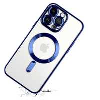 Etui Case do Iphone 13/14/15Plus Pro Max Magsafe Magnetyczne Niebieski