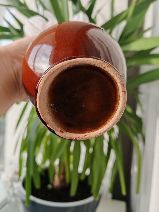 Ваза в стилі майолики олімпіада 80 СРСР СССР без клейма коричнева