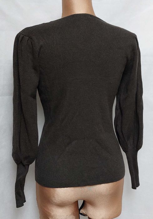 Miękki oryginalny sweterek sweter F&F 16/44 khaki