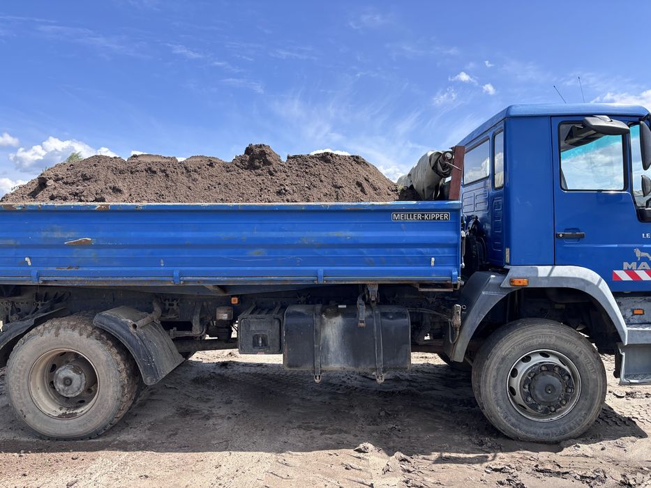 Ziemia ogrodowa lub pod trawnik, piasek podsypkowy i budowlany