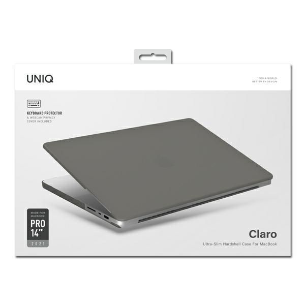 Obudowa UNIQ CLARO do MacBook Pro 14" 2021/2023 - Przezroczysty Szary