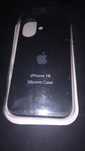 Nowe czarne etui silikonowe do iPhone 16 (oryginalny styl Apple)
