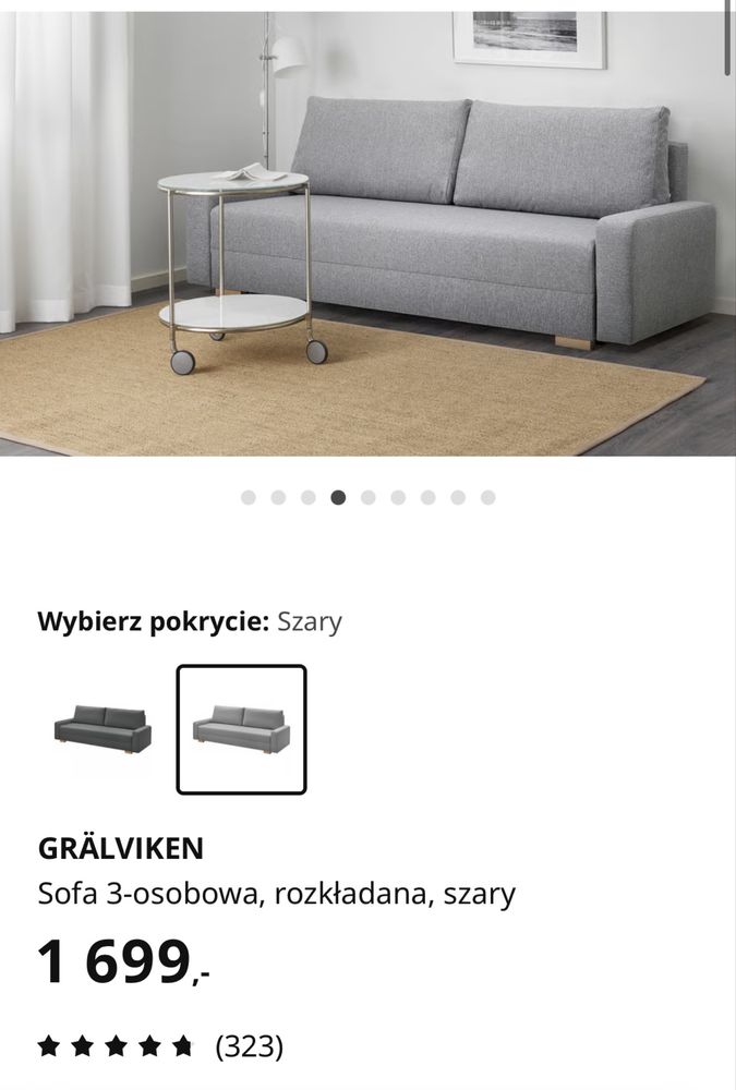 Sofa 3osobowa Ikea