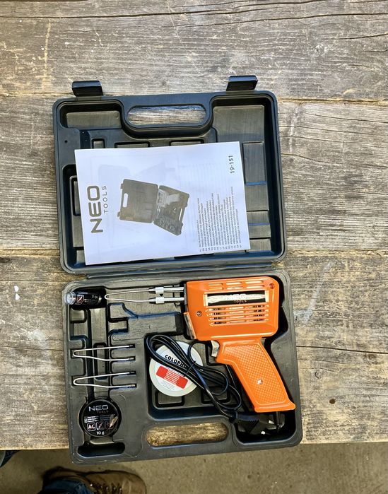 Neo Tools lutownica 150 W, nowa z walizką