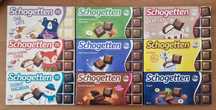 Шоколад Schogetten, Fin carre, Ritter Sport, Milka