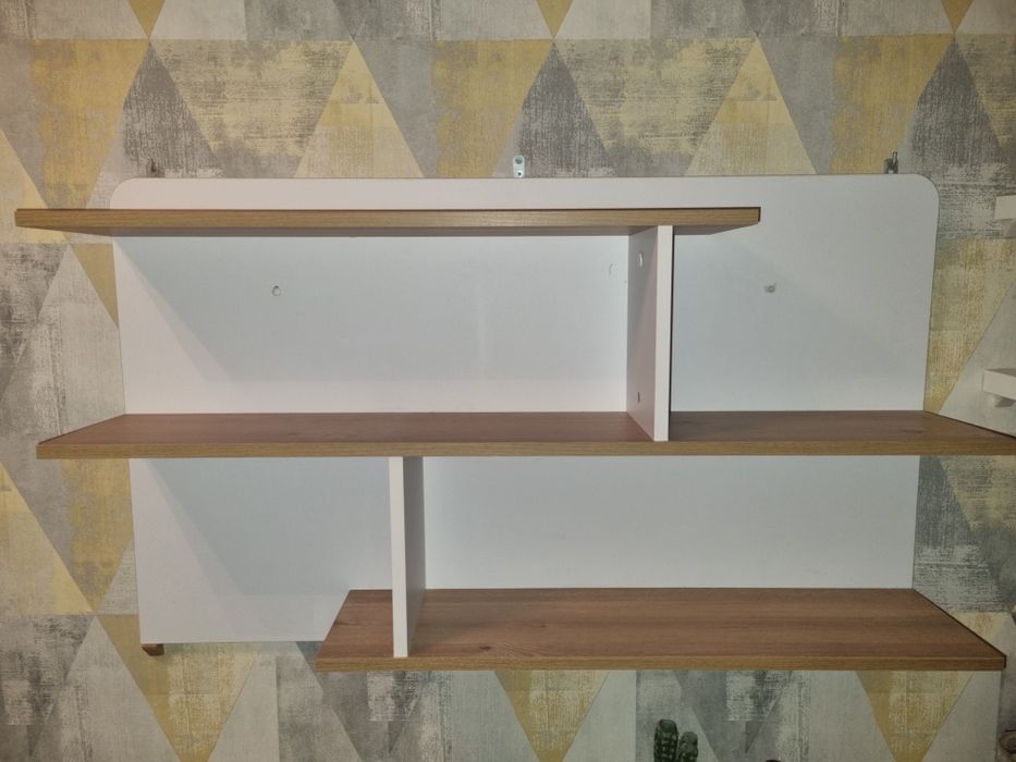 Półka na ścianę Lorento 08 Biały/Dąb Nash