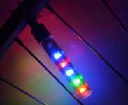 Par Leds válvula de pneu tampa da lâmpada varia cores