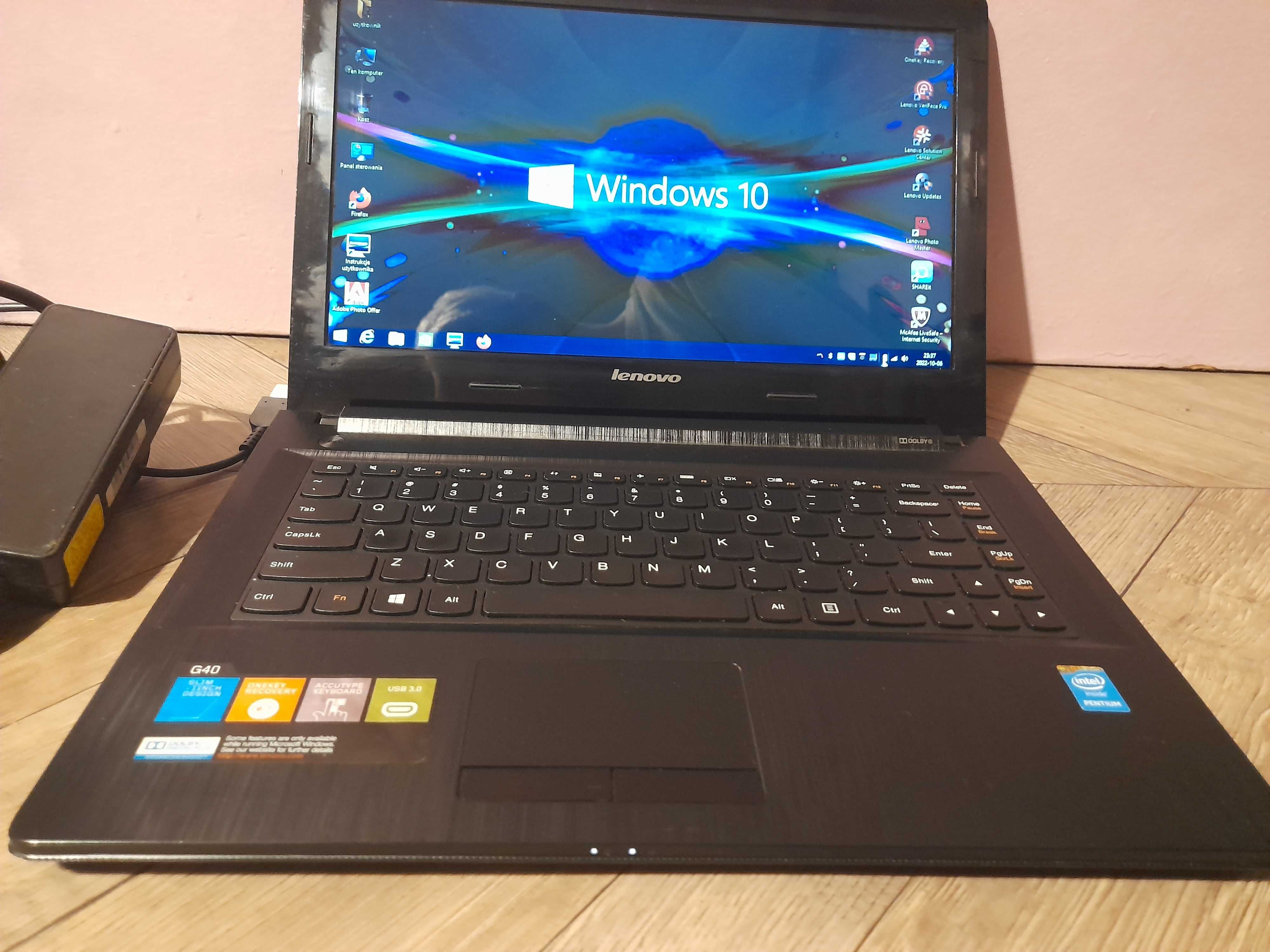 prawie nowy laptop lenovo 15,6-proc. i5-6gb ram-500gb dysk