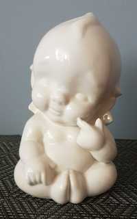 Nagie dziecko figurka ceramiczna niemowlę noworodek vintage unikat