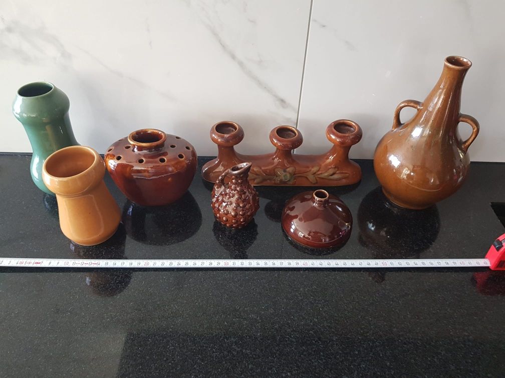 Ceramika kamionka Boleslawiec wazony ikebana swiecznik
