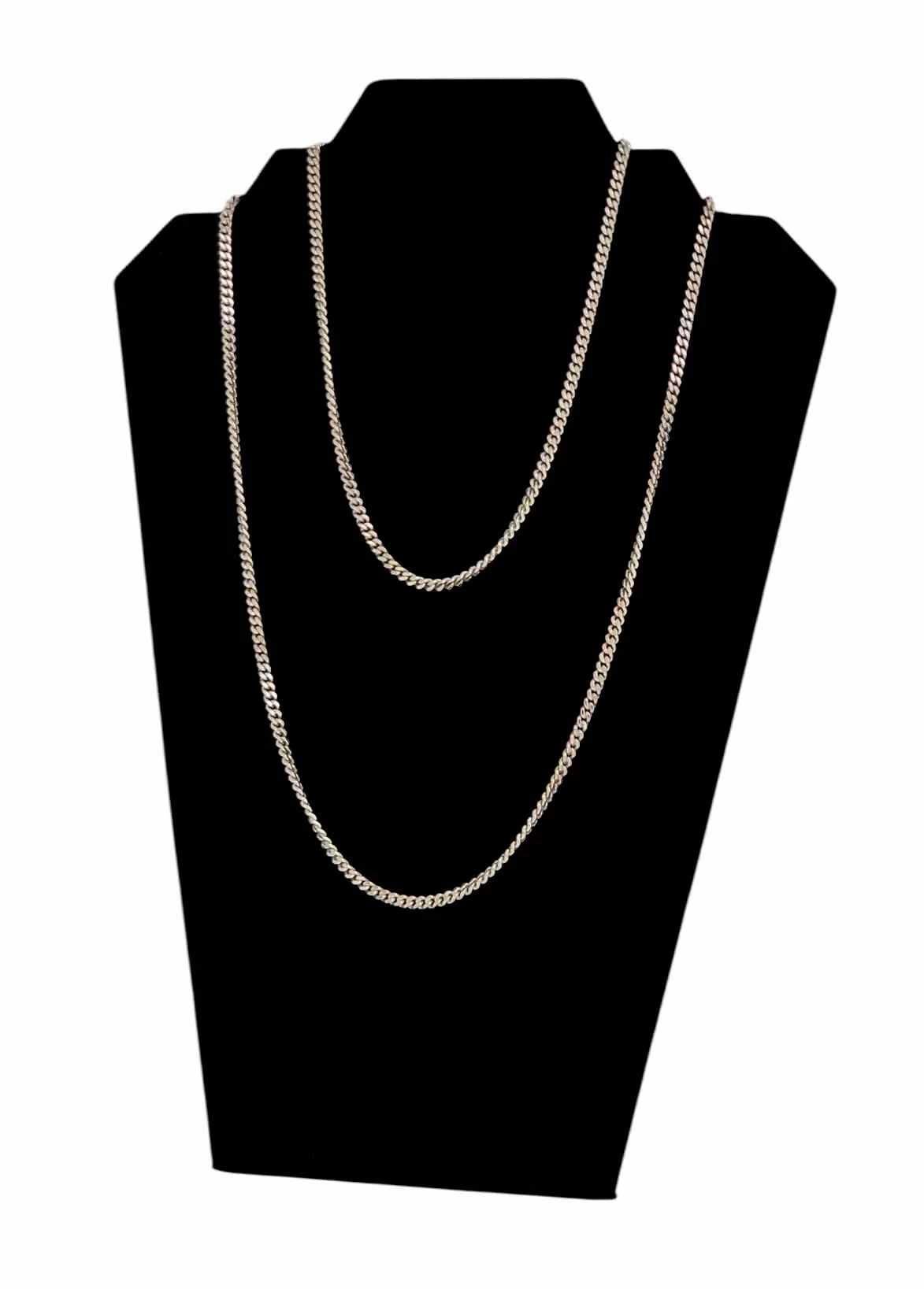 Srebrny Łańcuszek Pancerka 100CM