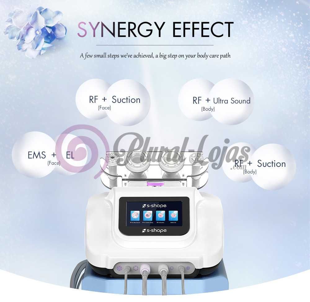 Maquina Cavitação S SHAPER +Radiofrequencia + Vácuo + Mesoterapia