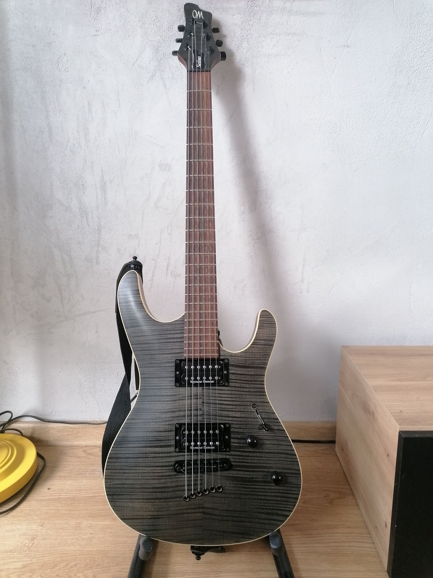 Mayones Setius B27 barytonowy, trans graphite matt