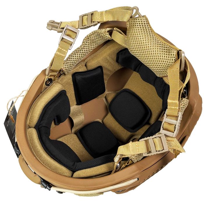 Шолом FAST Velcro рівень захисту NIJ IIIA (1клас ДСТУ). Койот