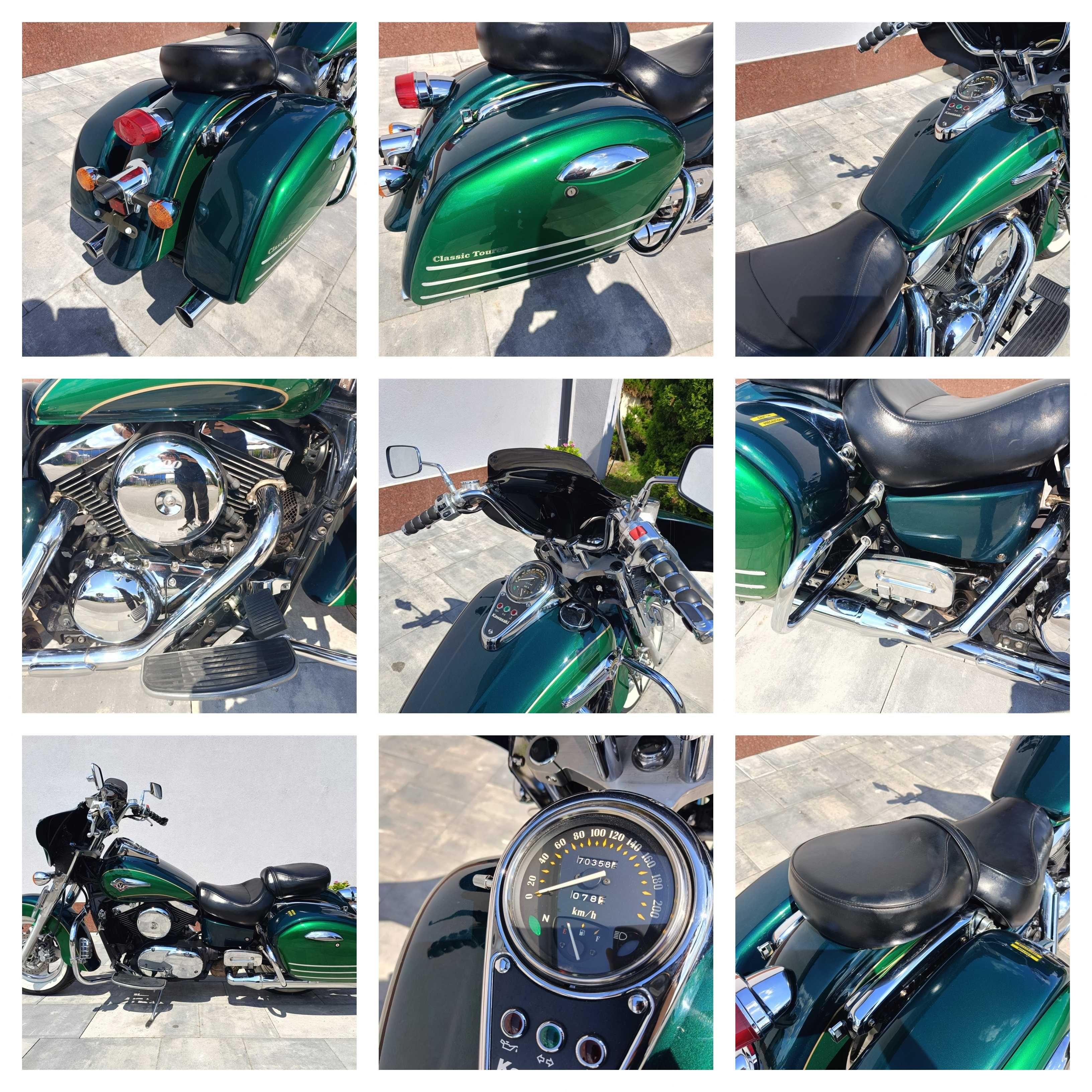 Kawasaki VN 1500 Classic Tourer, 1998 r. OWIEWKA, Transport, raty!