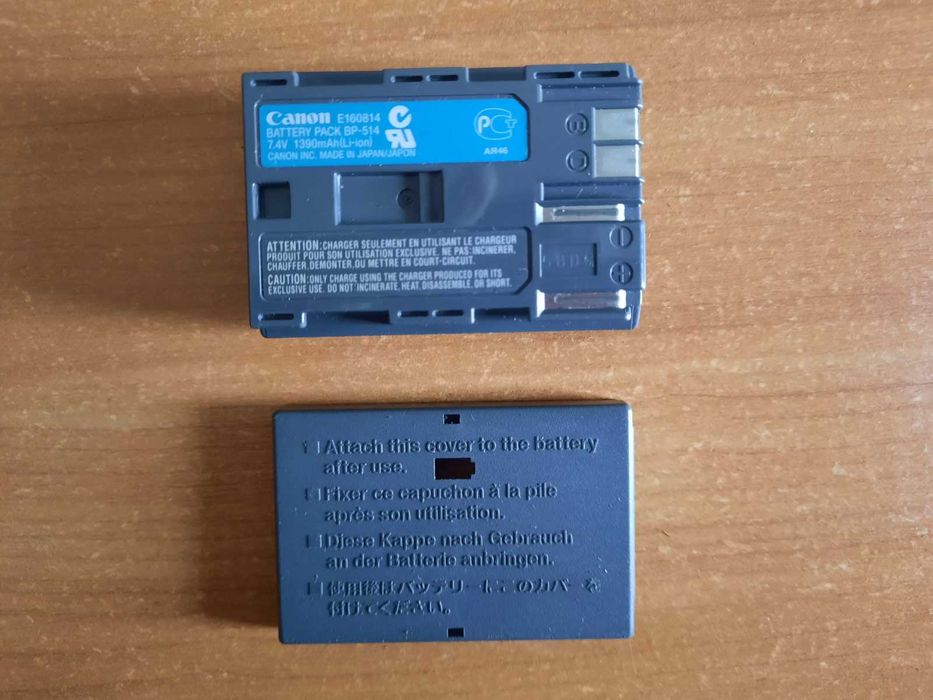 Зарядний пристрій, кабель живлення, акумулятор для фотоапарата Canon