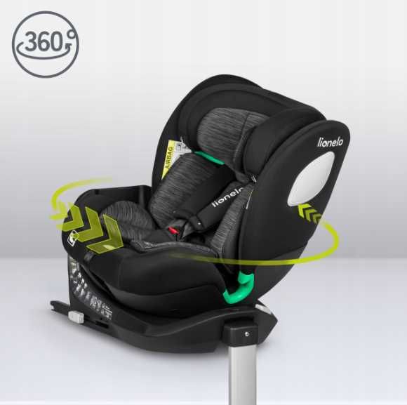 FOTELIK SAMOCHODOWY Obrotowy Przód Tył BRAAM ISOFIX 0-36kg do150cm 12l