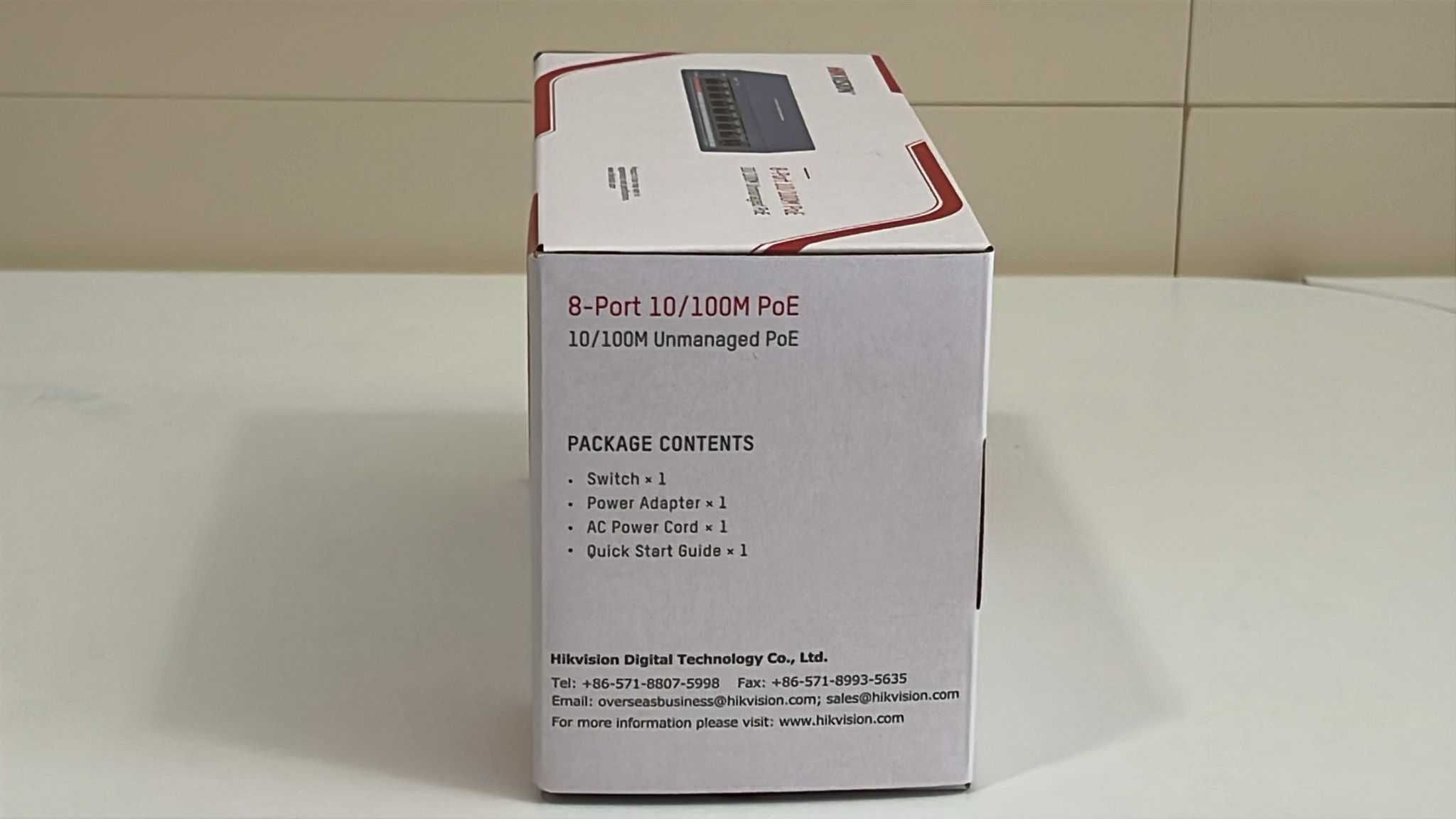 Switch POE 8 Portas DS-3E0109P (Hikvision) - Entrega Incluída