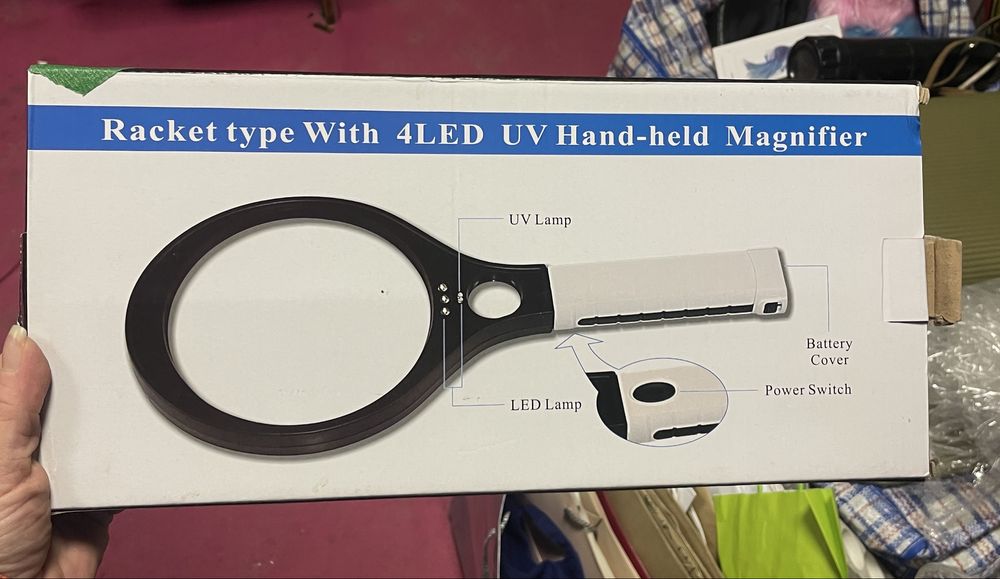 Ручна лупа з LED підсвіткою