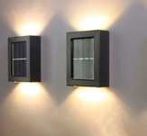2 X lampa solarna świecąca góra dół zewnętrzna