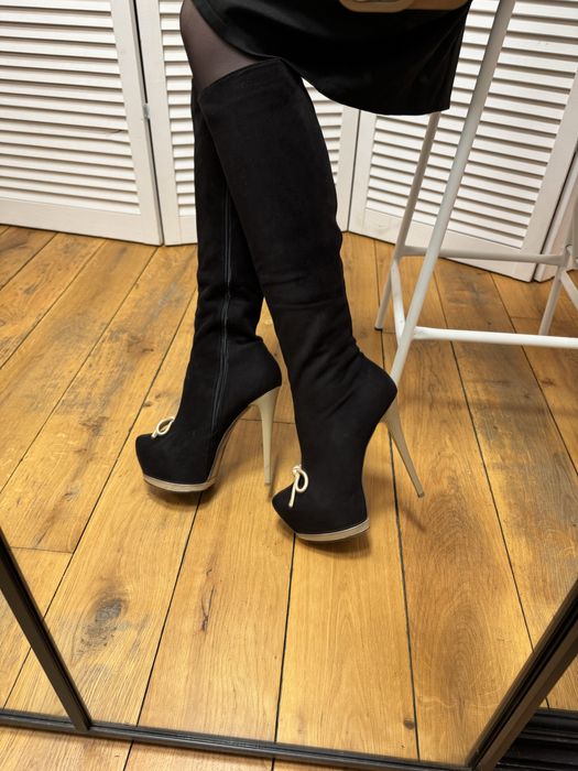 Осінні чорні ботфорти, чоботи*, сапожки
