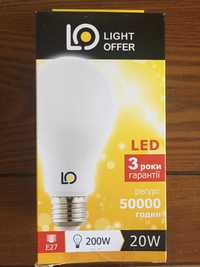Продам лампочку  ЛЭД 20 Вт надежного производителя