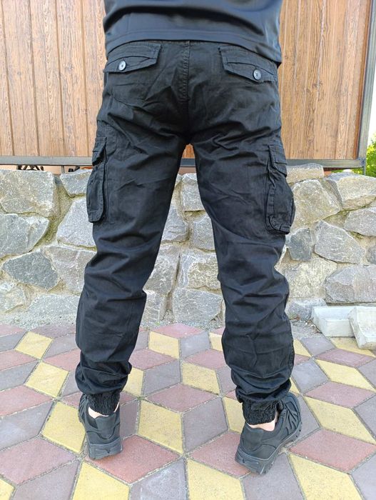 Штани на манжетах чоловічі джогери iteno олива чорні сірі сині...