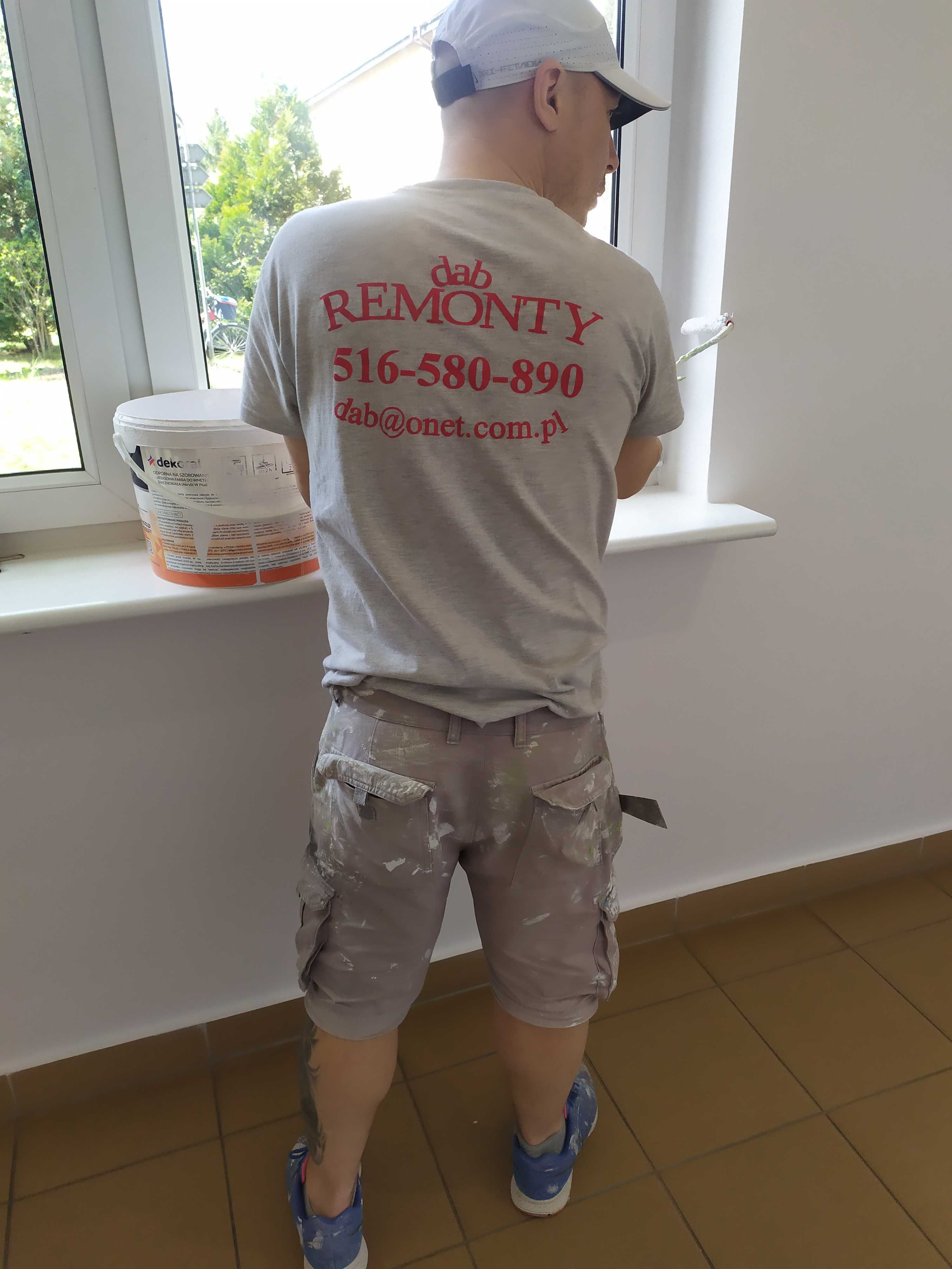 USŁUGI MALARSKIE malowanie scian malarz warszawa natryskowe REMONTY